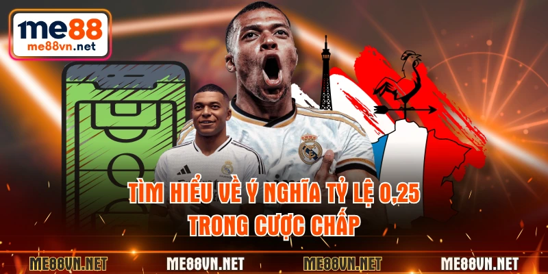 Tìm hiểu về ý nghĩa tỷ lệ 0,25 trong cược chấp