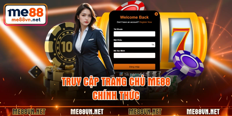 Truy cập trang chủ ME88 chính thức